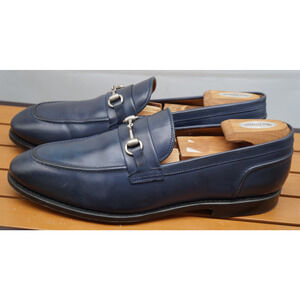 Allen Edmonds "RANDOLPH" Men's Leather BIT Penny Loafers 13 D Navy (580N)